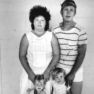 Scrapyard worker and family, Central Transvaal, 1993